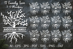 Family Tree SVG Sign SVG Bundle - CraftNest - Digital Crafting and Art