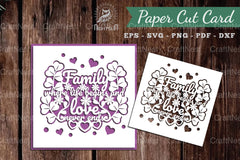 Family Papercut Card SVG Bundle - CraftNest - Digital Crafting and Art