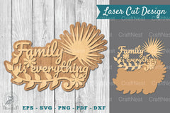 Family Quotes Laser Cut Sign SVG Bundle - CraftNest - Digital Crafting and Art