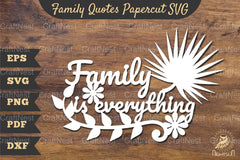 Family Quotes Papercut SVG Bundle - CraftNest - Digital Crafting and Art