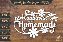 Family Quotes Papercut SVG Bundle - CraftNest - Digital Crafting and Art