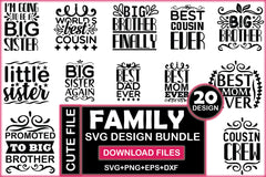 Family SVG Bundle 2 - CraftNest - Digital Crafting and Art