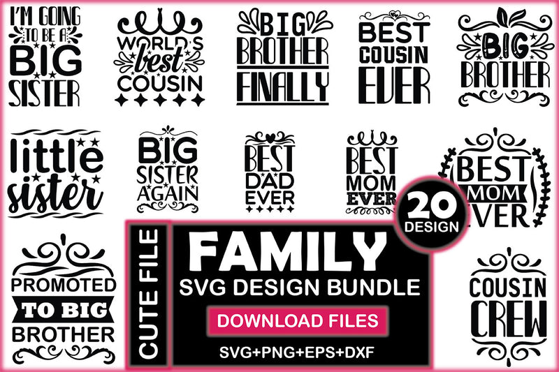Family SVG Bundle 2 - CraftNest - Digital Crafting and Art