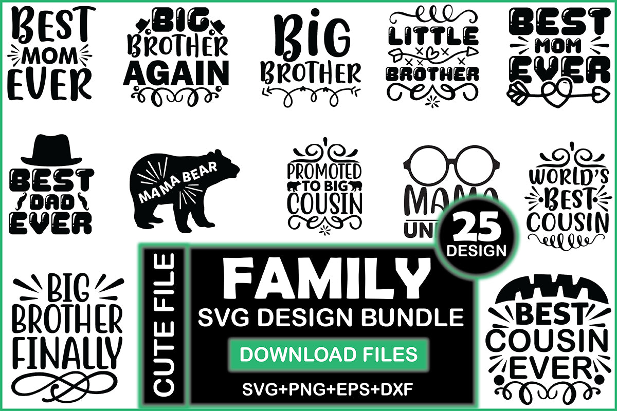 Family SVG Bundle 6 - CraftNest - Digital Crafting and Art