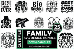 Family SVG Bundle 6 - CraftNest - Digital Crafting and Art