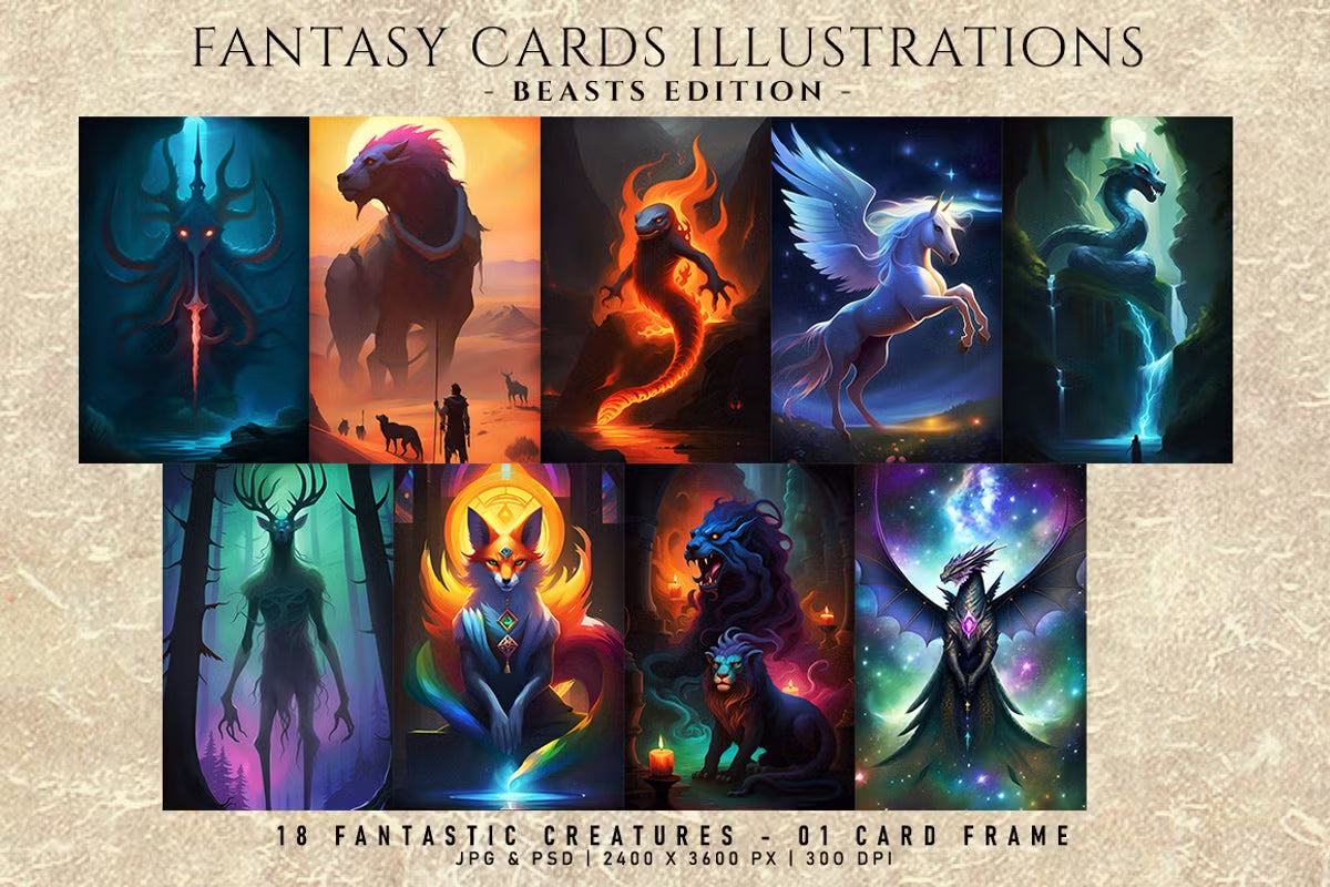 Fantasy Cards: Illustrations