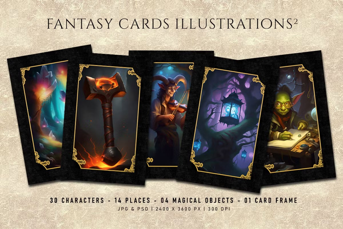 Fantasy Cards: Illustrations 2