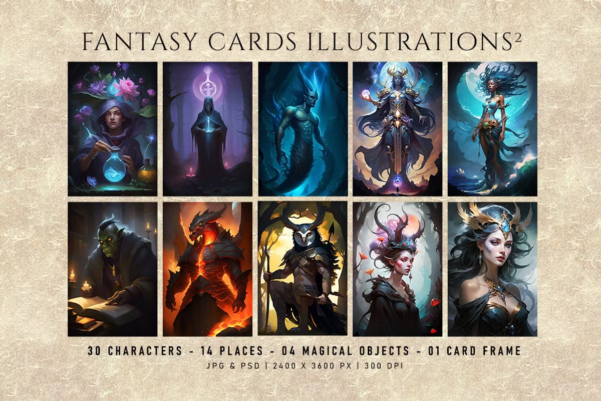 Fantasy Cards: Illustrations 2