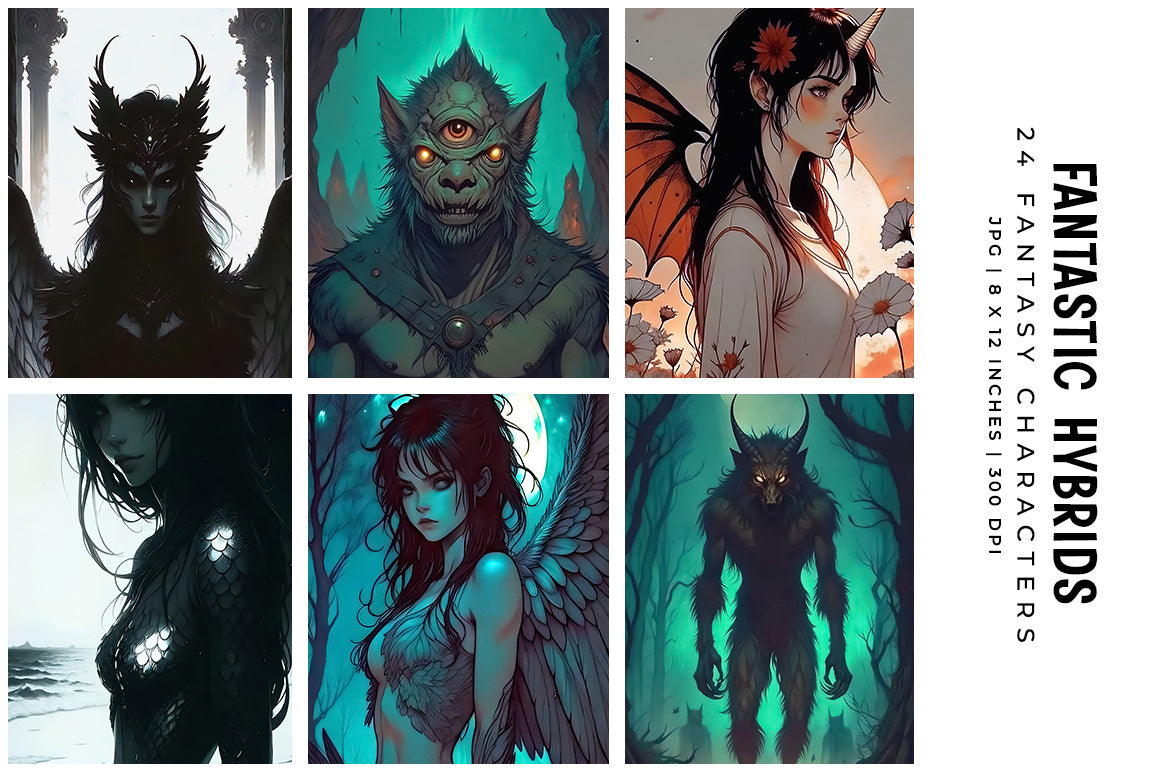 Fantasy Hybrids - Characters