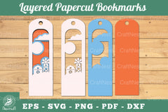 Farm House Layered Papercut Bookmarks Clipart Bundle - CraftNest - Digital Crafting and Art