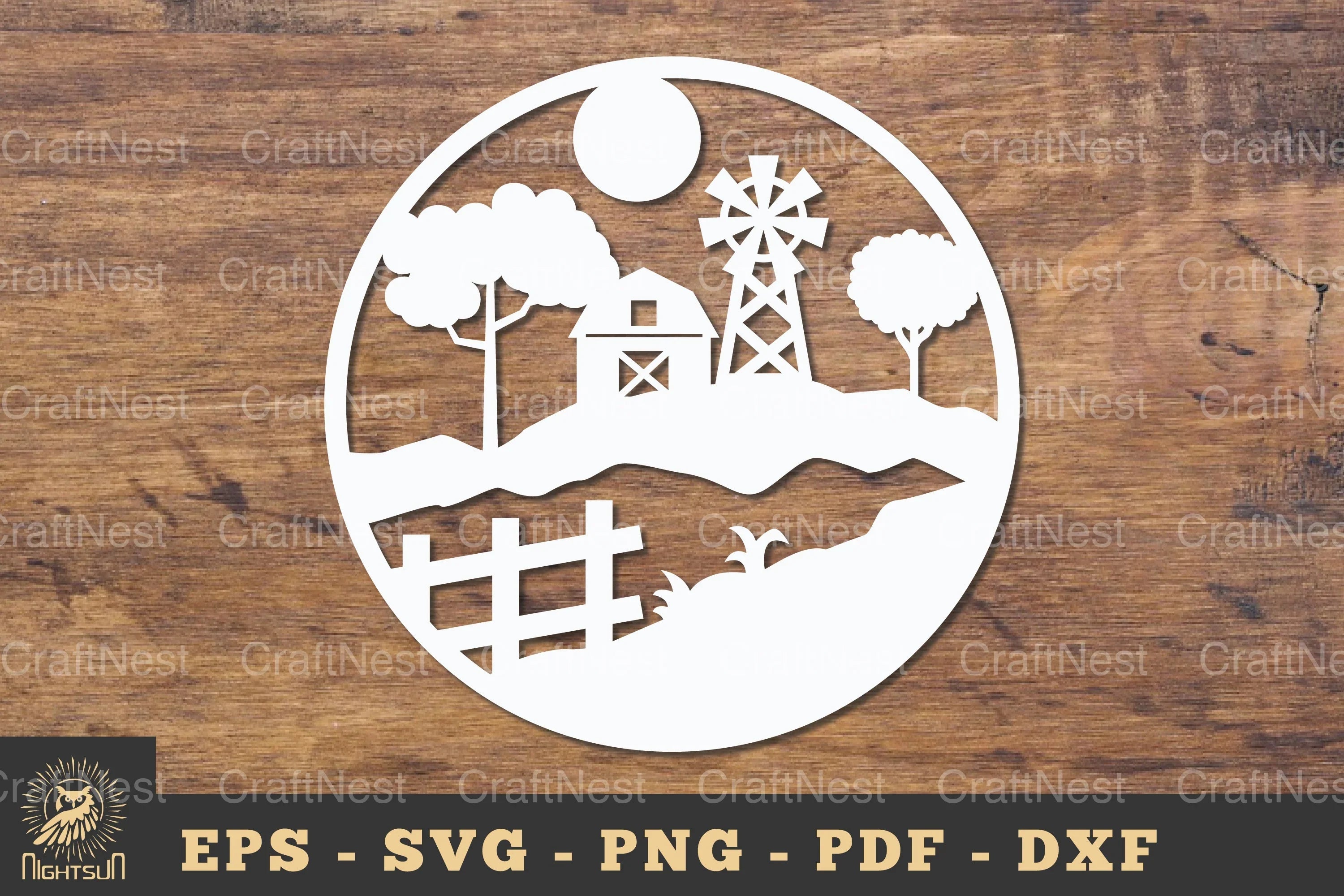 Farm House Papercut SVG Bundle - CraftNest - Digital Crafting and Art