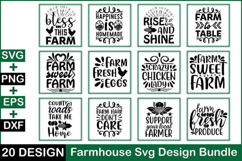 Farmhouse SVG Bundle 6 - CraftNest - Digital Crafting and Art