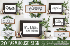 Farmhouse Sign SVG Bundle - CraftNest - Digital Crafting and Art