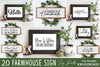 Farmhouse Sign SVG Bundle