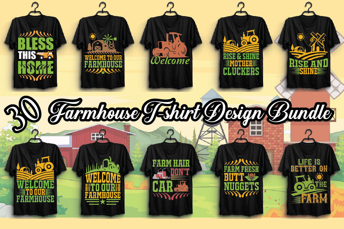 Farmhouse T Shirt Bundle 2 - CraftNest - Digital Crafting and Art