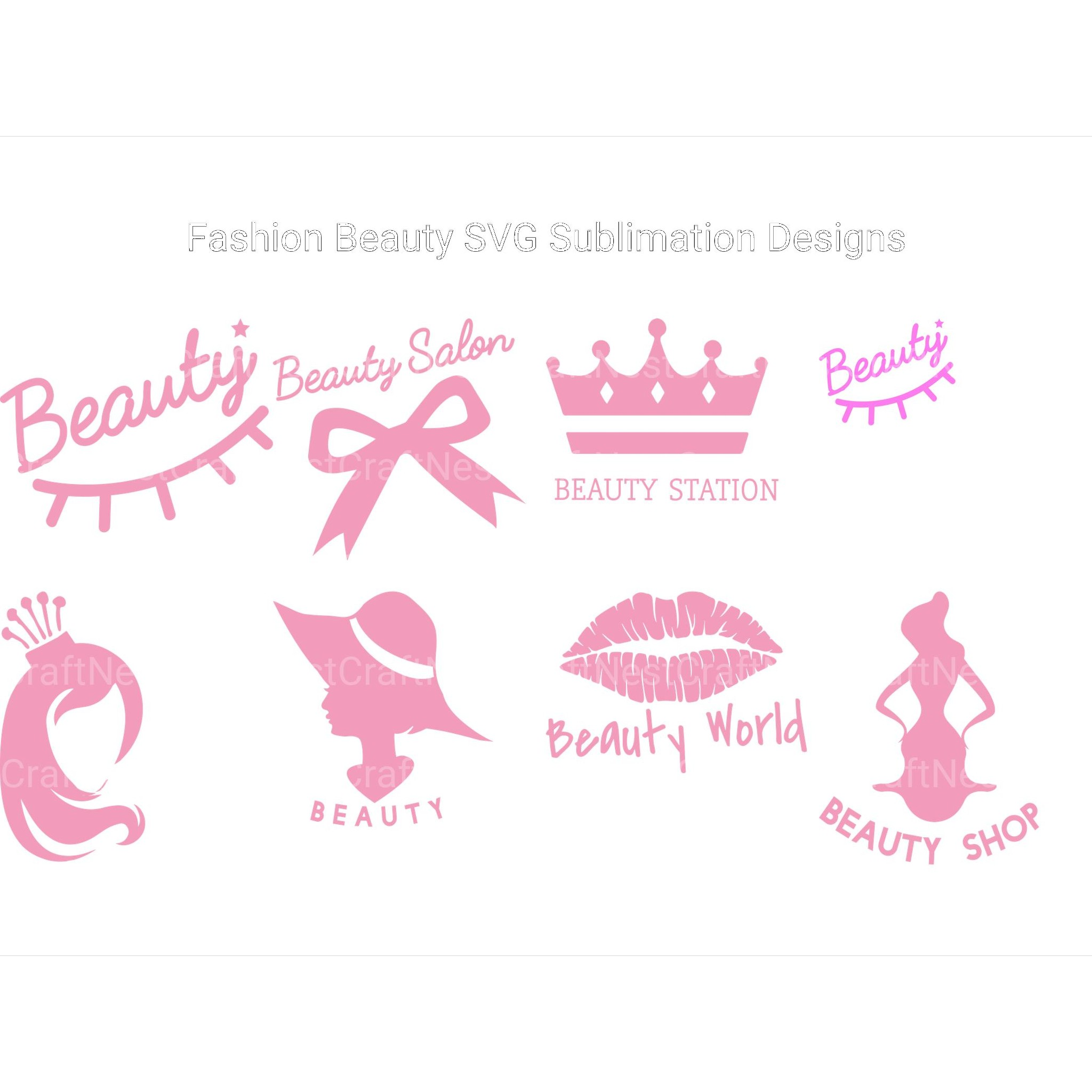Fashion Beauty SVG - CraftNest - Digital Crafting and Art
