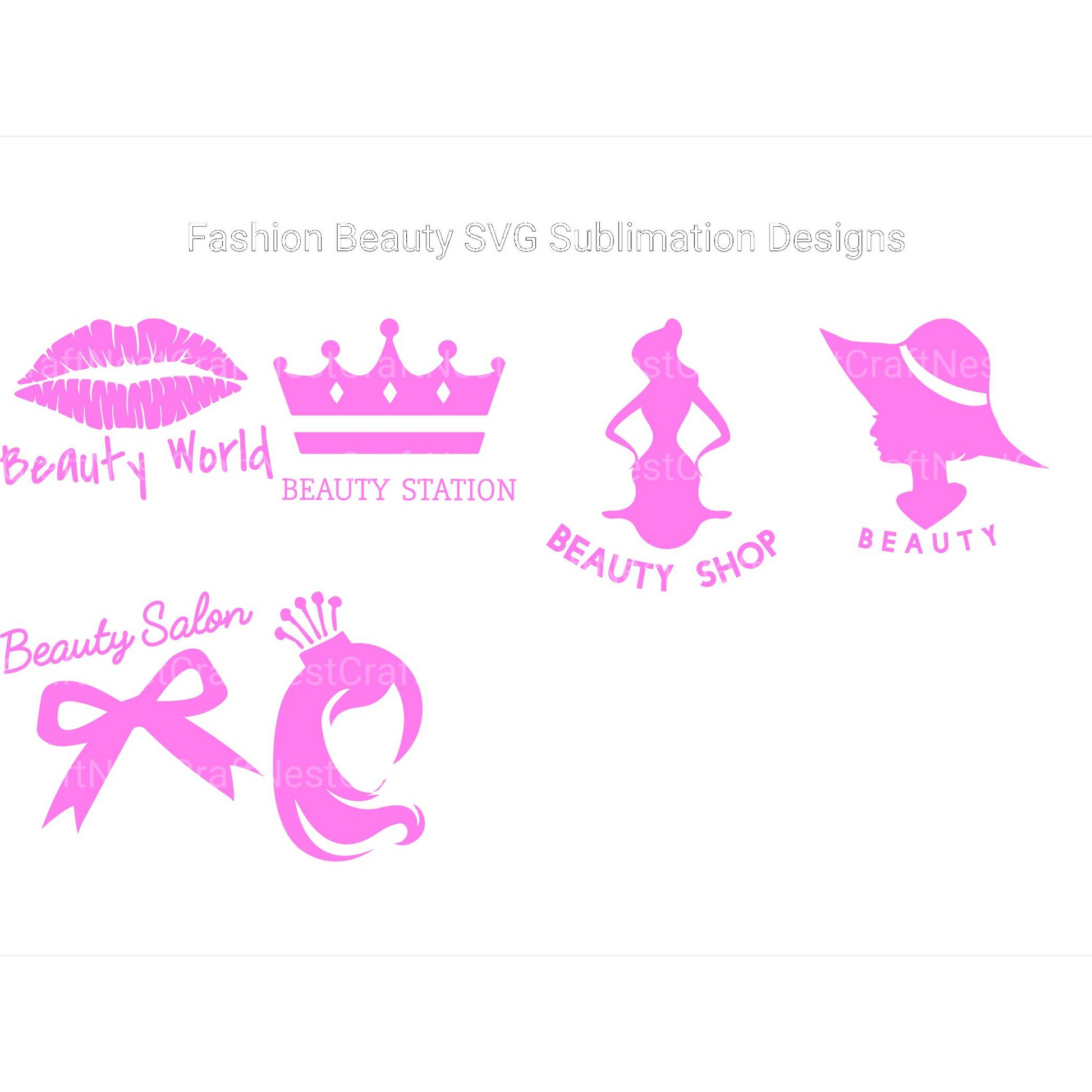 Fashion Beauty SVG - CraftNest - Digital Crafting and Art