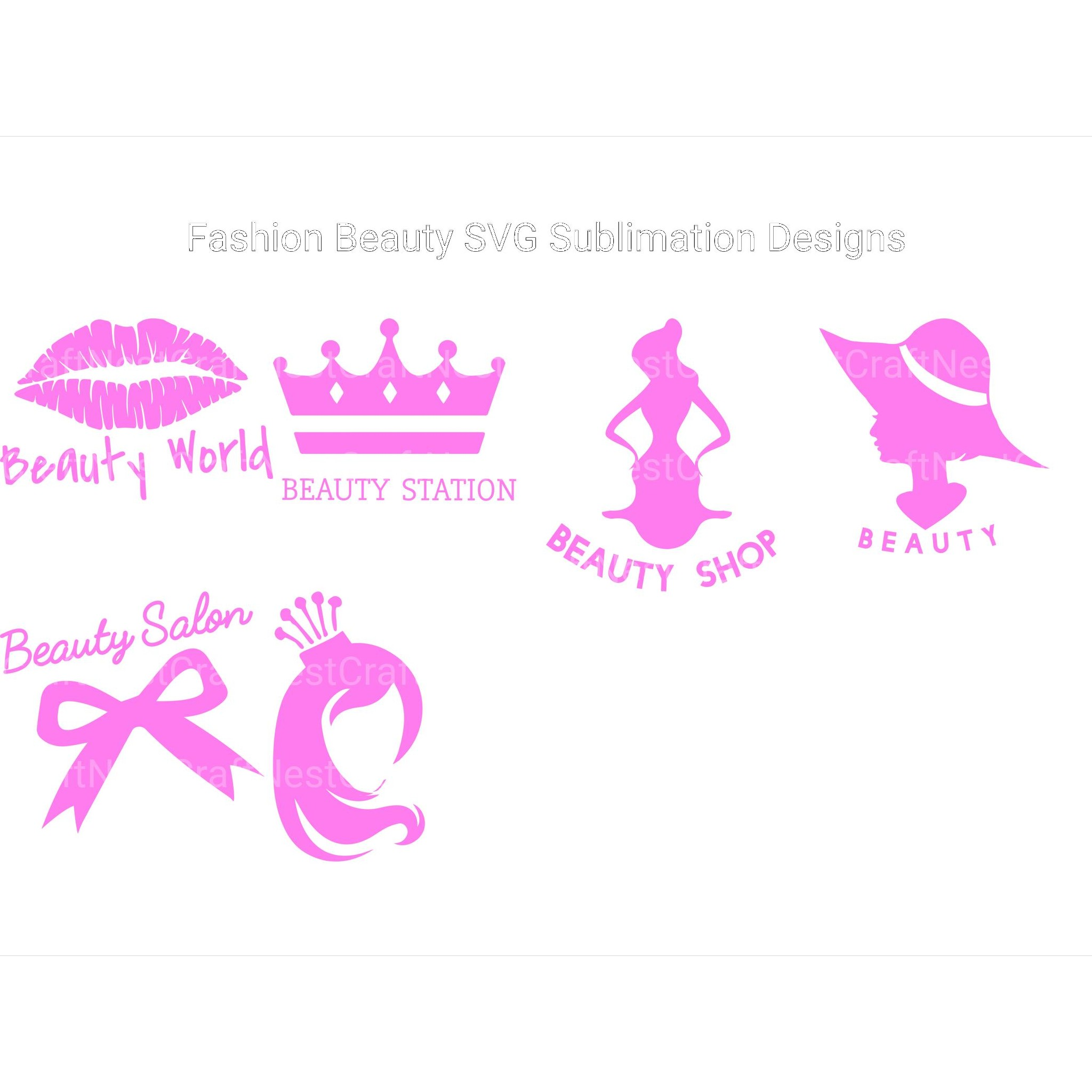 Fashion Beauty SVG - CraftNest - Digital Crafting and Art