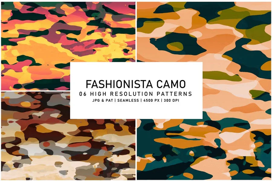 Fashionista Camo - CraftNest - Digital Crafting and Art