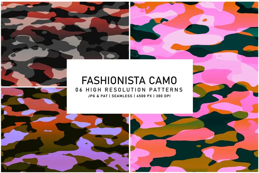 Fashionista Camo - CraftNest - Digital Crafting and Art