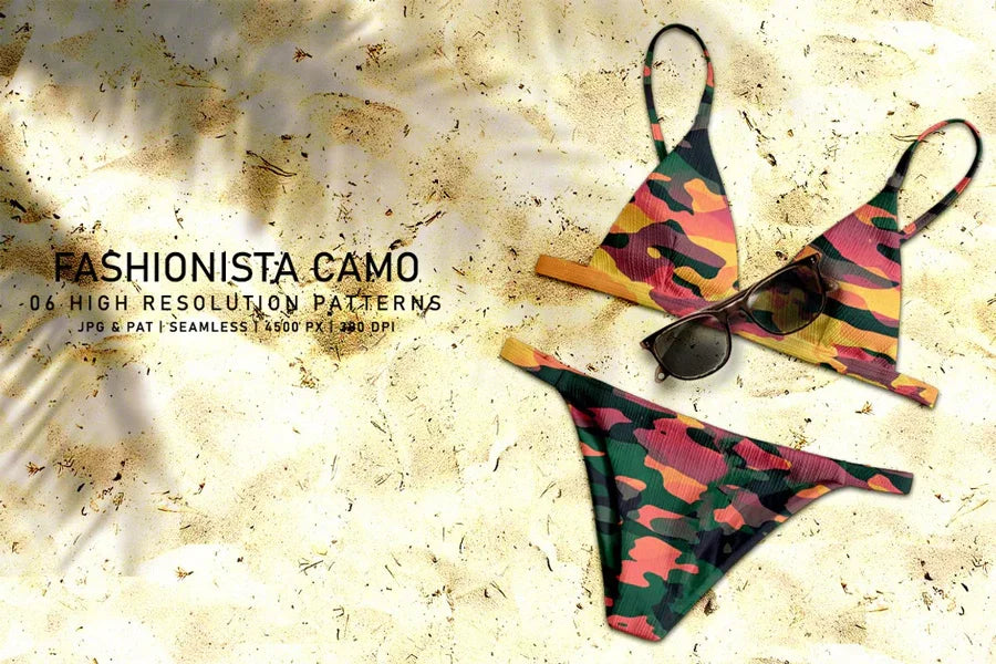 Fashionista Camo - CraftNest - Digital Crafting and Art