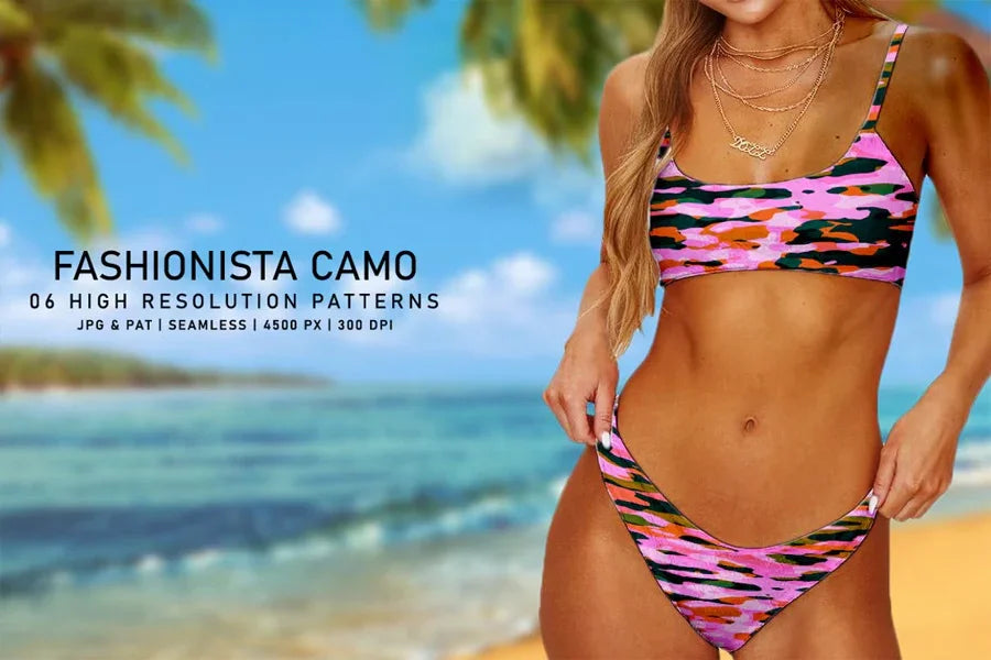 Fashionista Camo - CraftNest - Digital Crafting and Art
