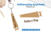Father's Day Keychain Laser Cut SVG Bundle