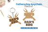 Father's Day Keychain Laser Cut SVG Bundle