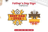 Father's Day Sign Laser Cut SVG Bundle
