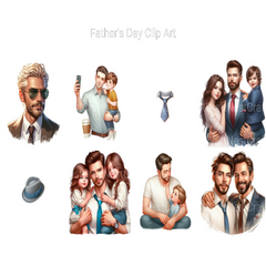 Fathers' Day Clipart - CraftNest - Digital Crafting and Art