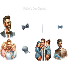 Fathers' Day Clipart - CraftNest - Digital Crafting and Art