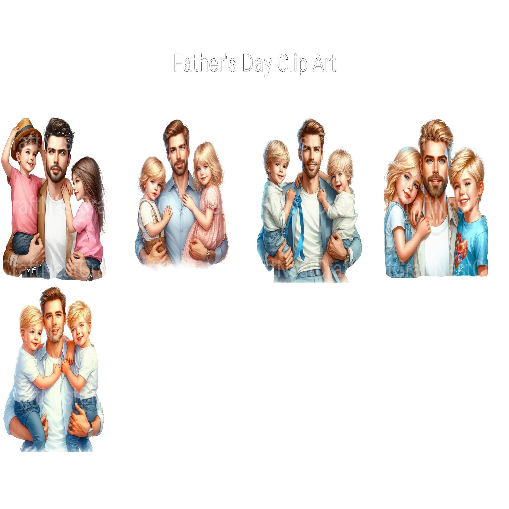 Fathers' Day Clipart - CraftNest - Digital Crafting and Art