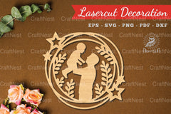 Father's Day Laser Cut Decoration SVG Bundle - CraftNest - Digital Crafting and Art