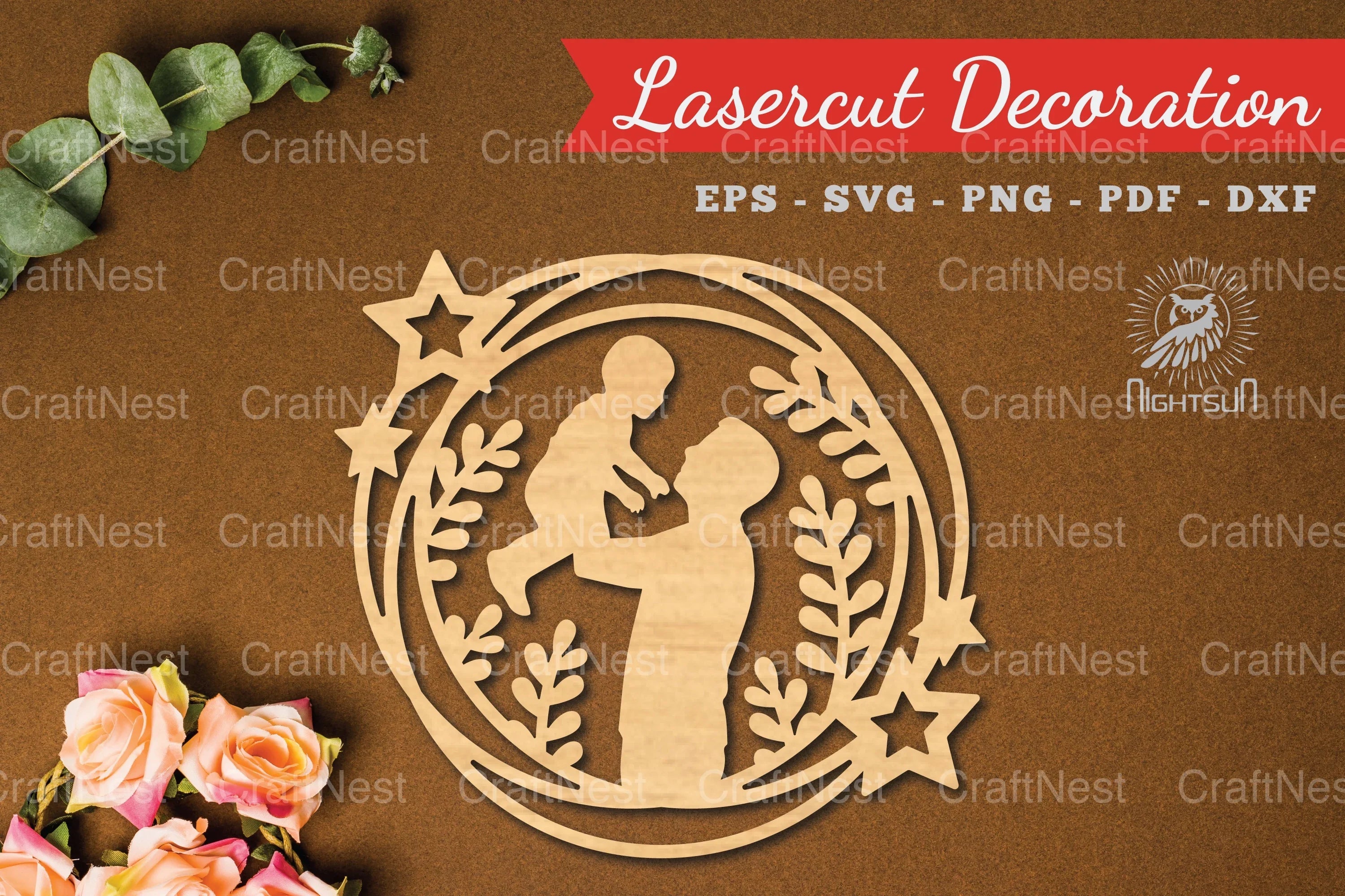 Father's Day Laser Cut Decoration SVG Bundle - CraftNest - Digital Crafting and Art