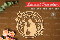 Father's Day Laser Cut Decoration SVG Bundle - CraftNest - Digital Crafting and Art