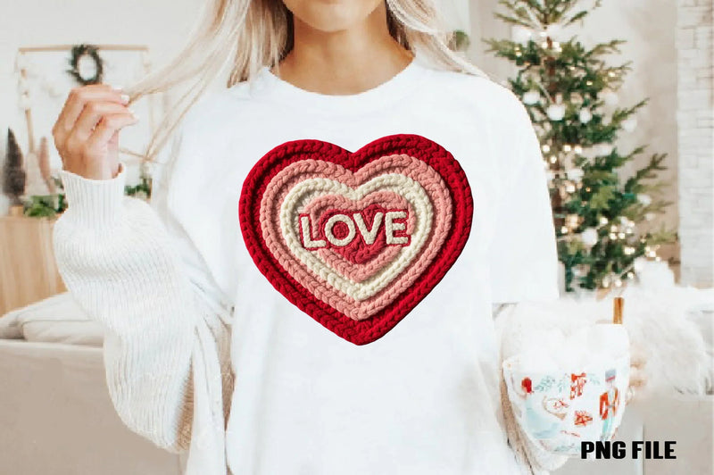 Faux Yarn Valentine Heart Clipart Bundle - CraftNest - Digital Crafting and Art