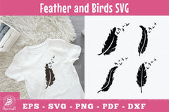 Feather and Bird Silhouette Clipart Bundle - CraftNest - Digital Crafting and Art