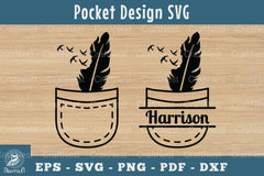 Feather in Pocket Silhouette Design Clipart Bundle - CraftNest - Digital Crafting and Art