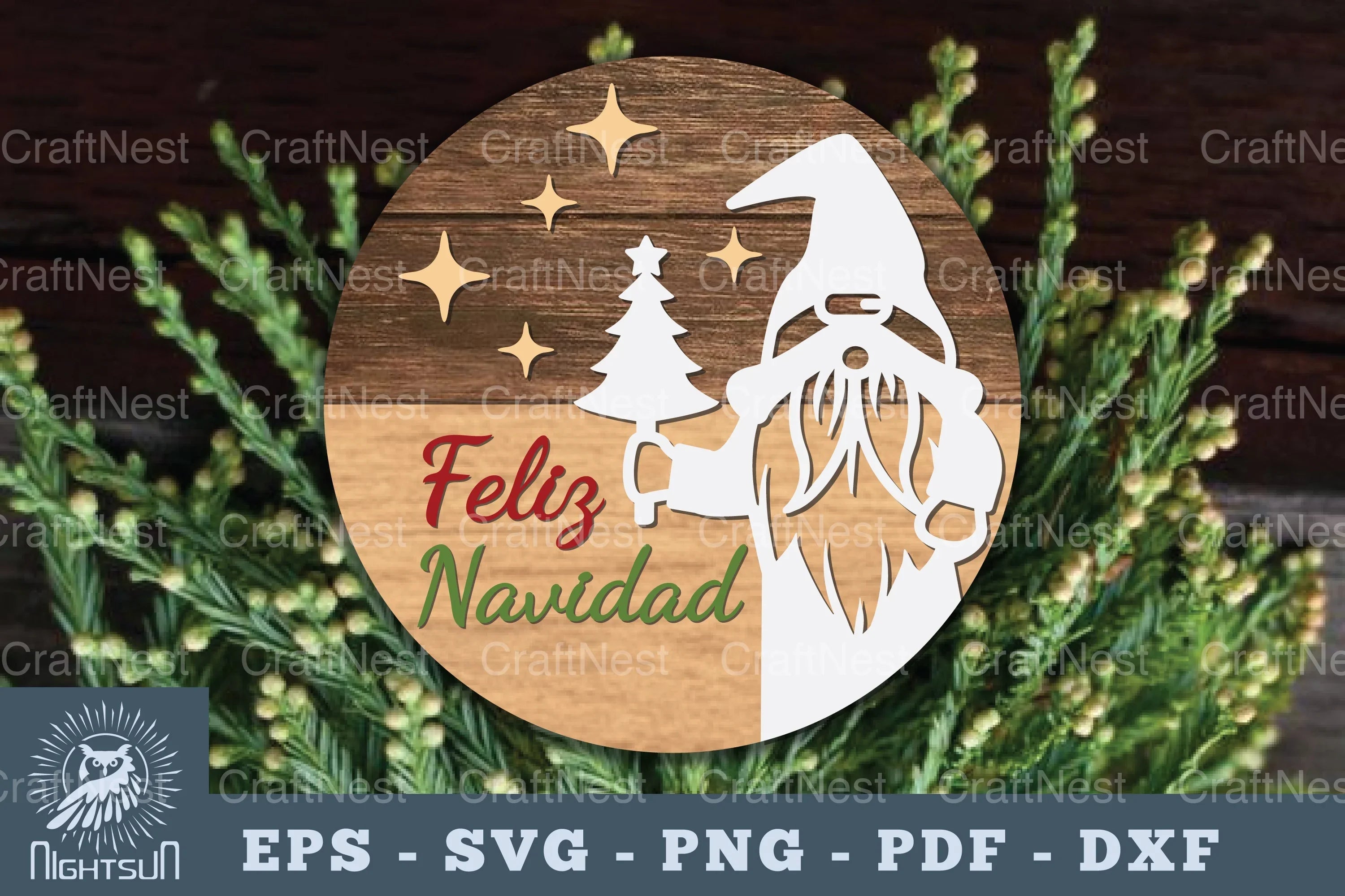 Feliz Navidad Laser Cut Sign Bundle - CraftNest - Digital Crafting and Art