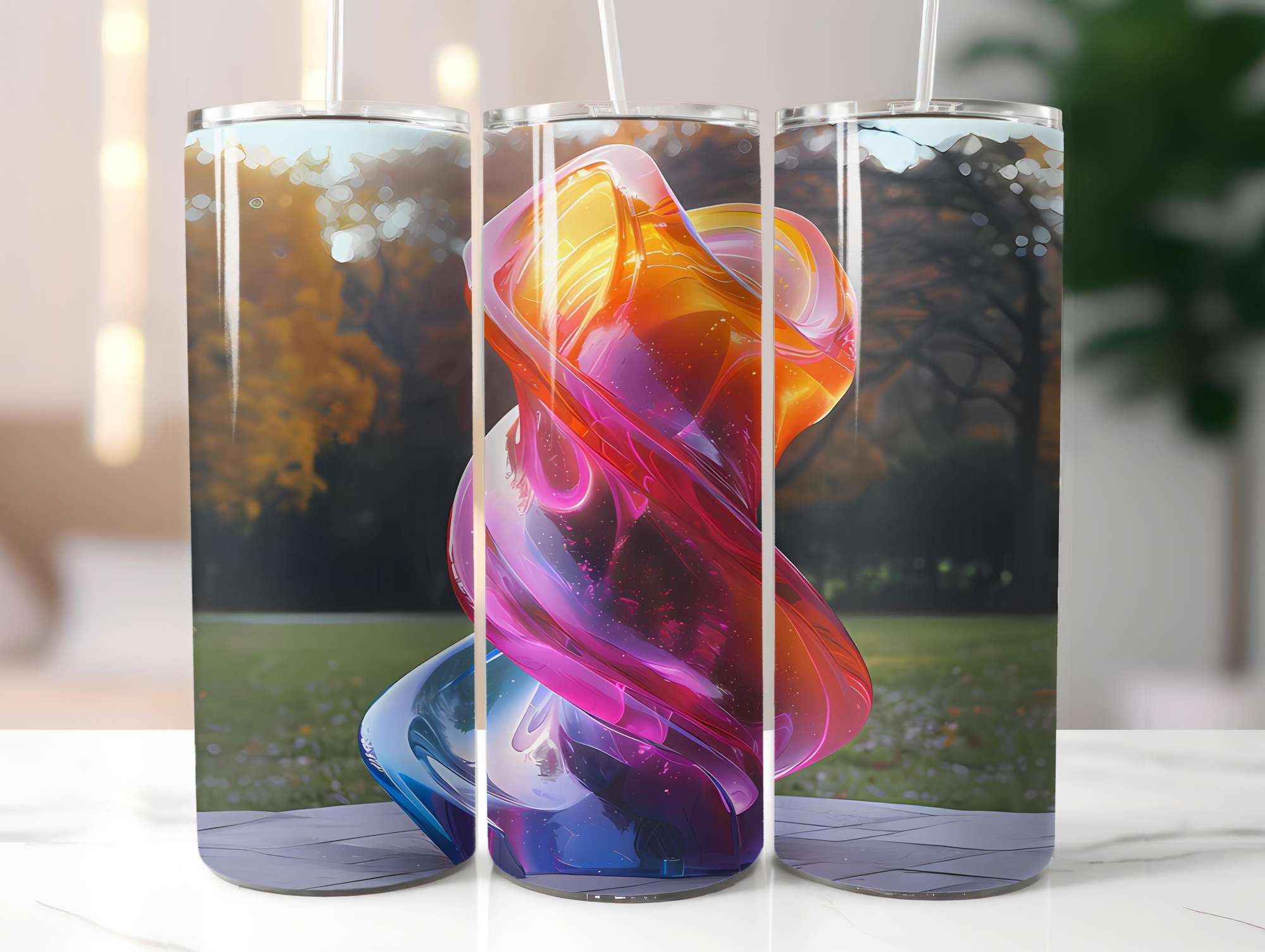 Fine Art Summer 3 Tumbler Wrap - CraftNest - Digital Crafting and Art