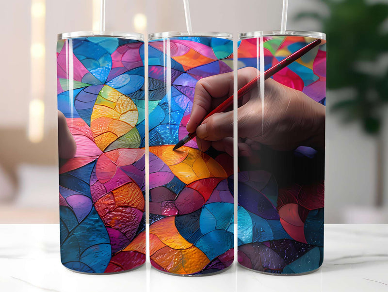 Fine Art Summer 5 Tumbler Wrap - CraftNest - Digital Crafting and Art