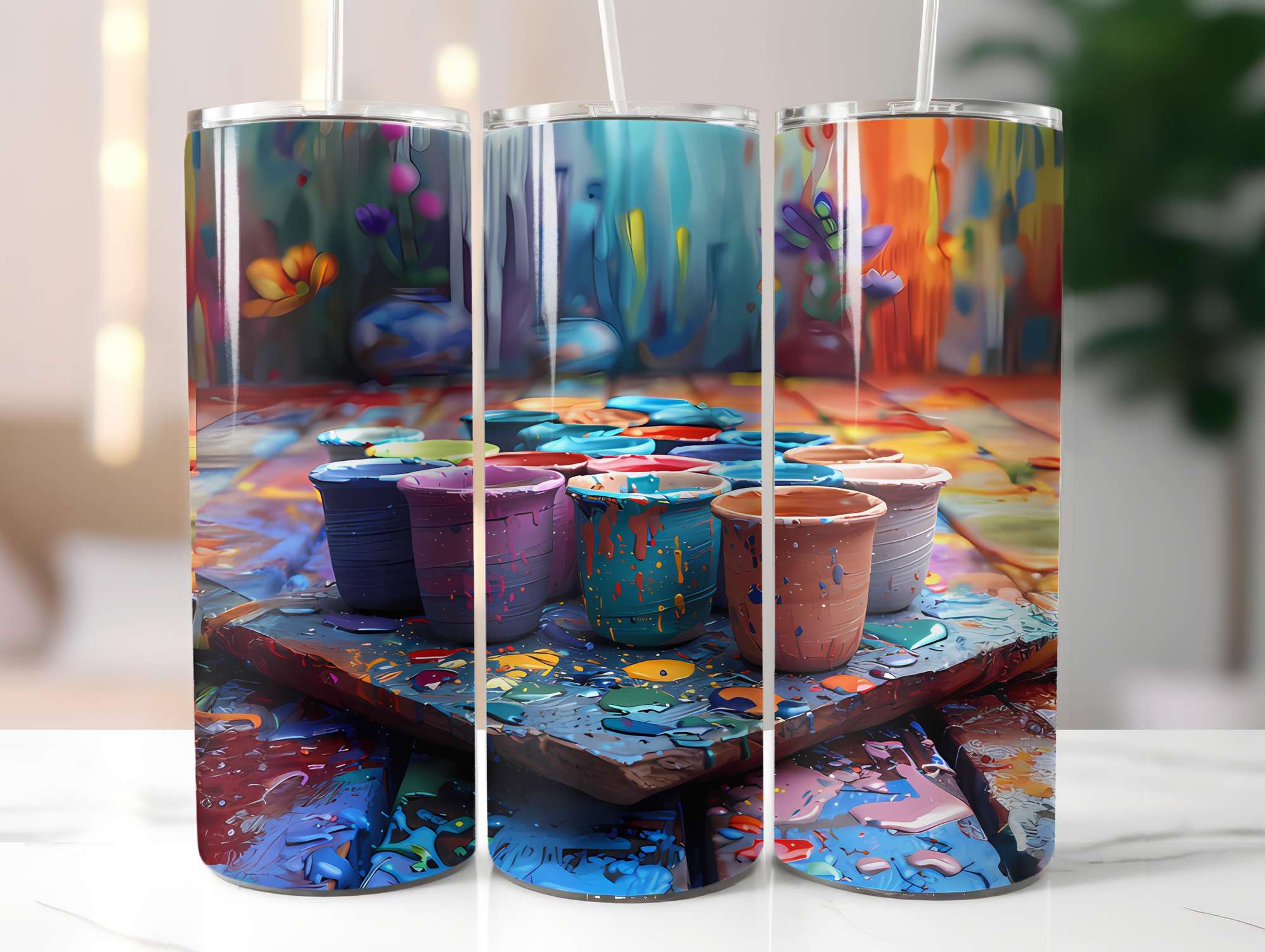 Fine Art Summer 2 Tumbler Wrap - CraftNest - Digital Crafting and Art