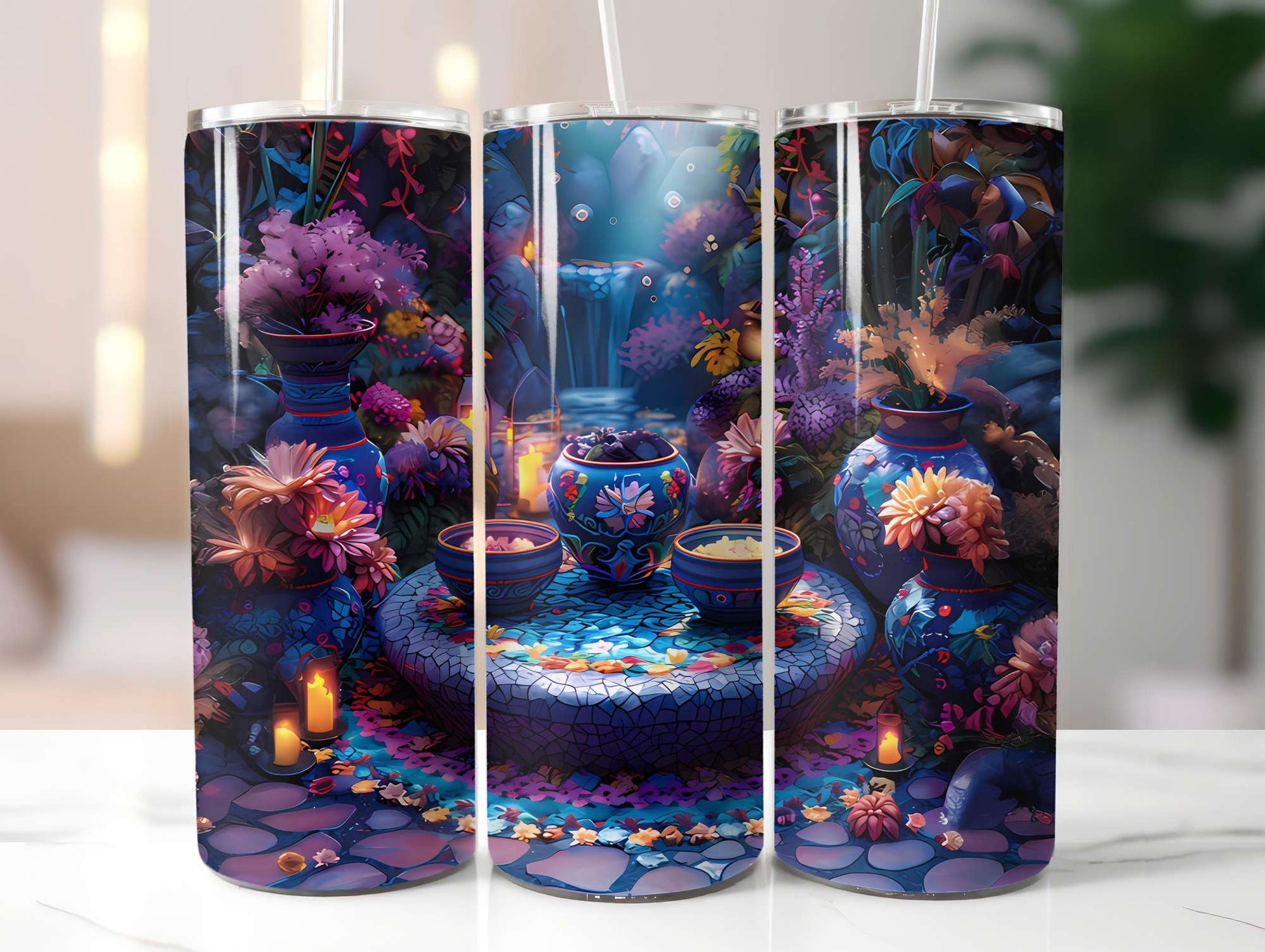 Fine Art Summer 4 Tumbler Wrap - CraftNest - Digital Crafting and Art