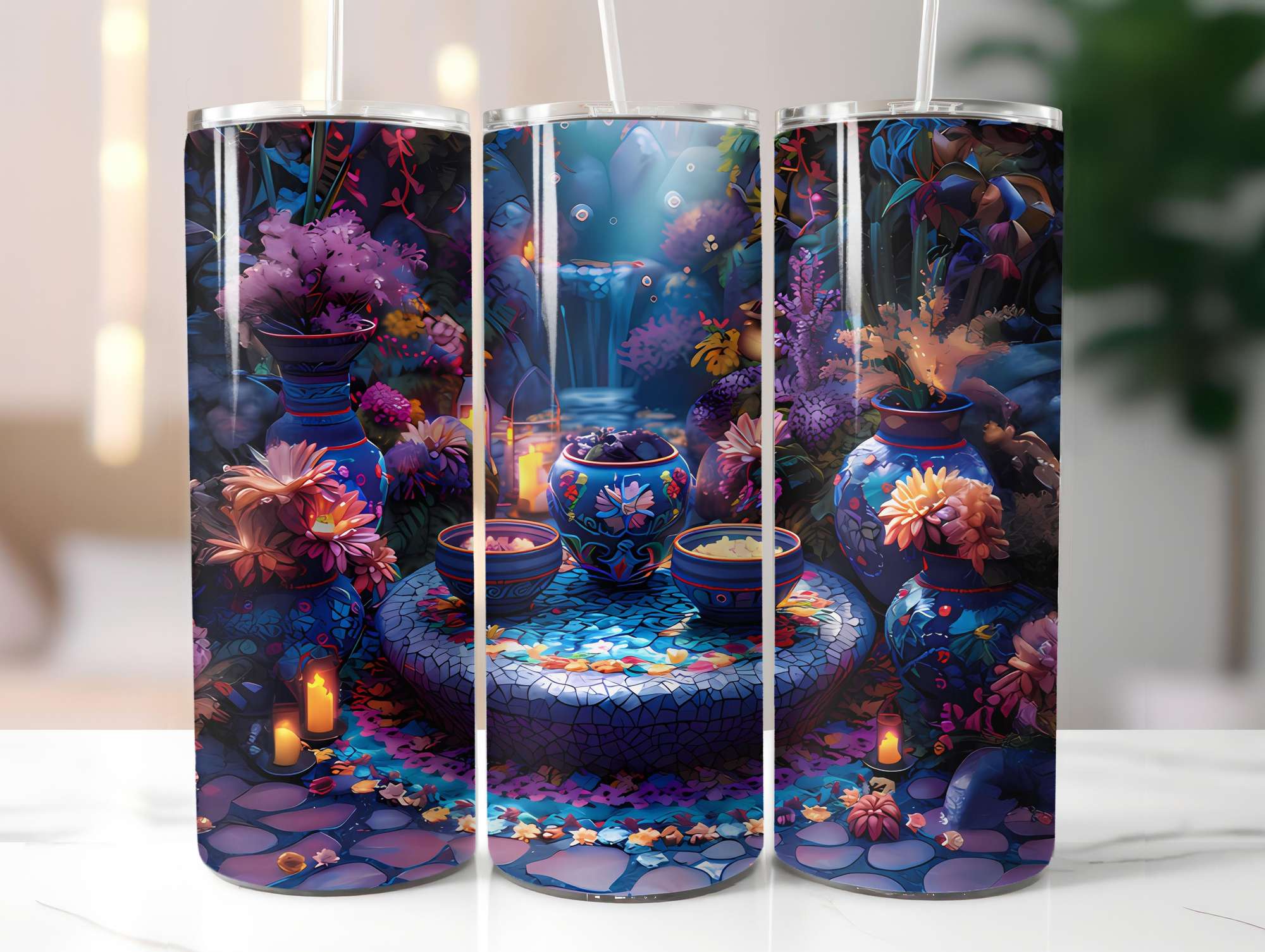 Fine Art Summer 4 Tumbler Wrap - CraftNest - Digital Crafting and Art