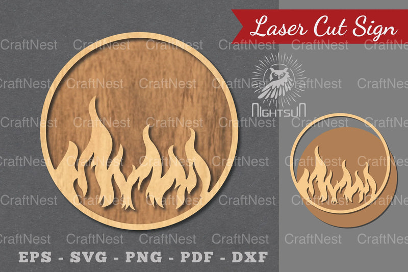 Fire Sign Laser Cut Decoration Clipart Bundle - CraftNest - Digital Crafting and Art