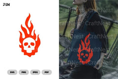 Fire Skull Totebag Clipart Bundle - CraftNest - Digital Crafting and Art