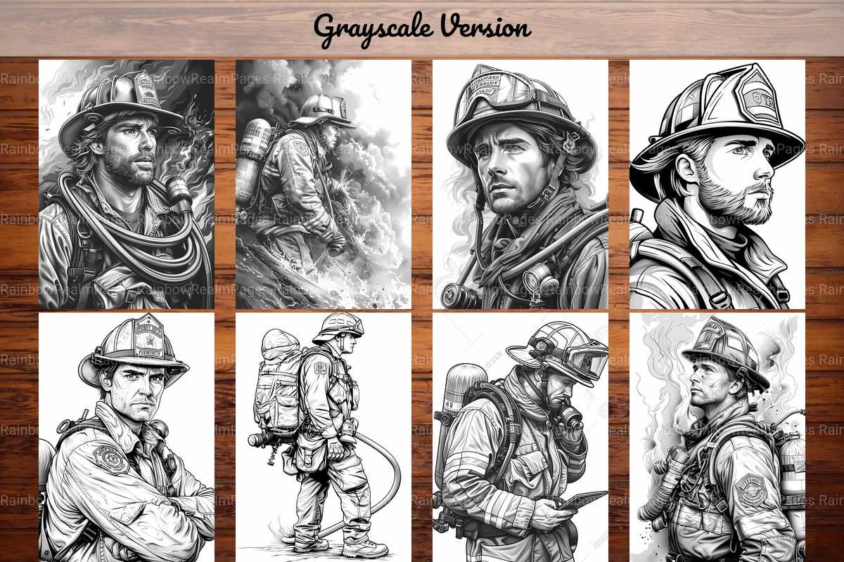 Firefighter Coloring Books - CraftNest - Digital Crafting and Art