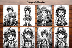 Firefighter Kids Coloring Books - CraftNest