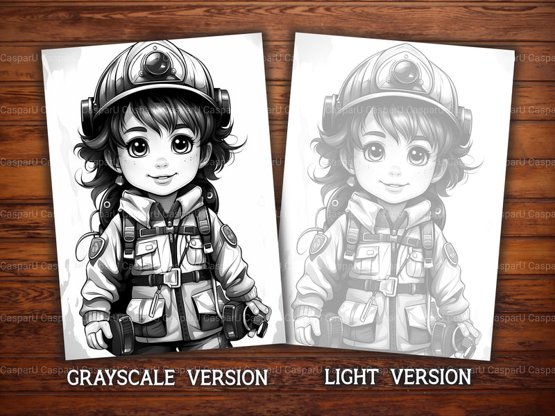 Firefighter Kids Coloring Books - CraftNest