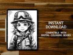 Firefighter Kids Coloring Books - CraftNest